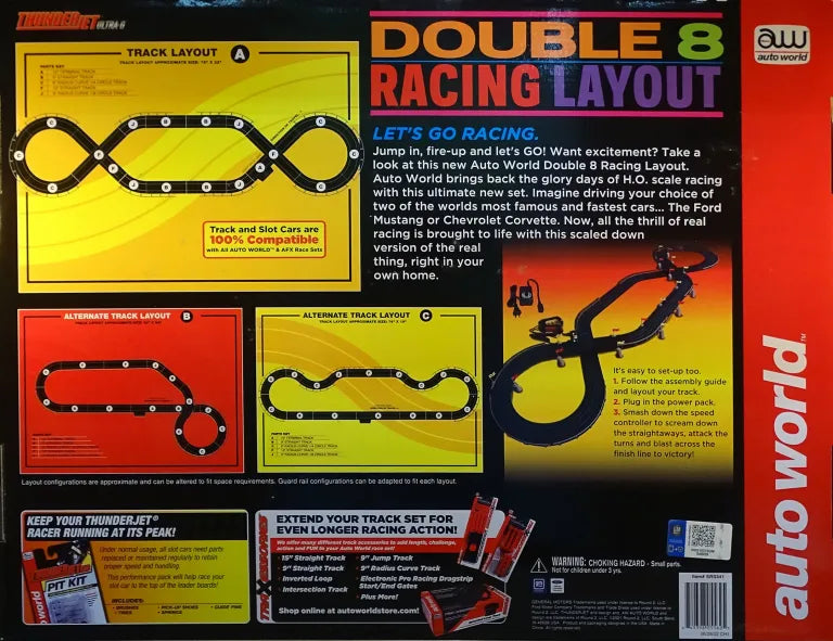 14.5' Double 8 Racing Slot Race Set