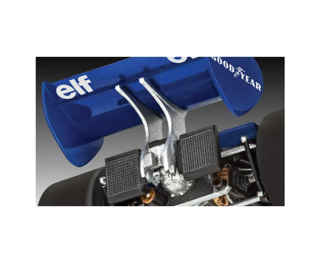 1/32 Tyrrell P34/2 6-Wheel Formula 1 Car Plastic Model Kit w/Paint, Brush & Cement