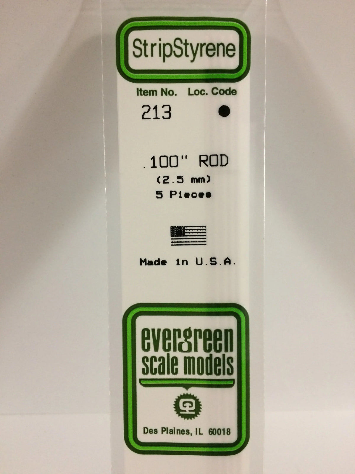 Round Rod .100" (2.5mm) (5)