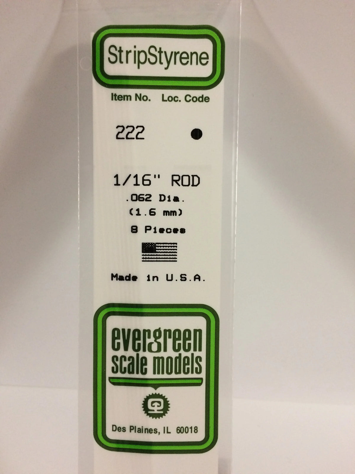 Round Rod 1/16" (0.062") (1.6mm) (8)