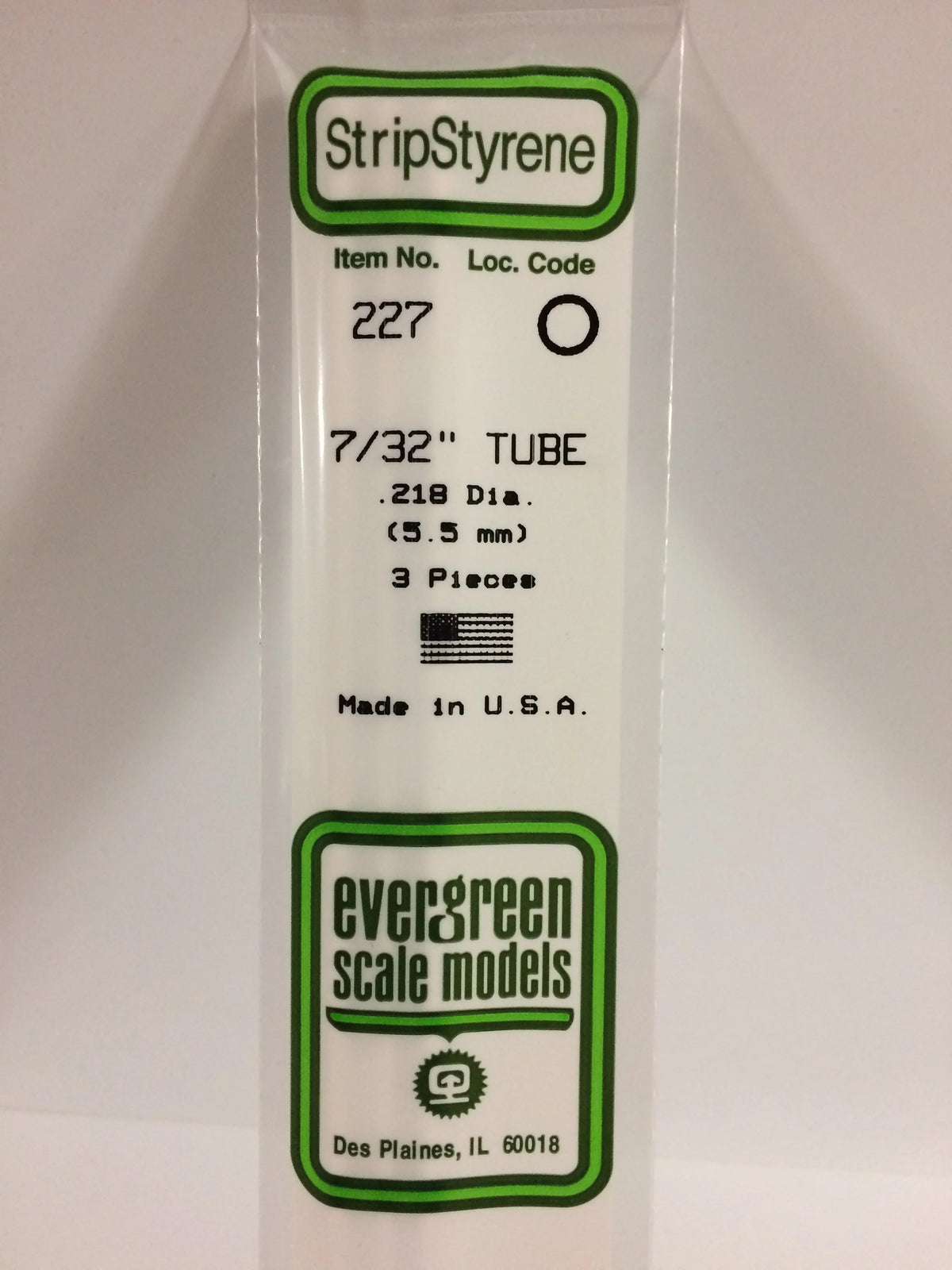 Round Tubing 7/32" (0.218") (5.5mm) (3)