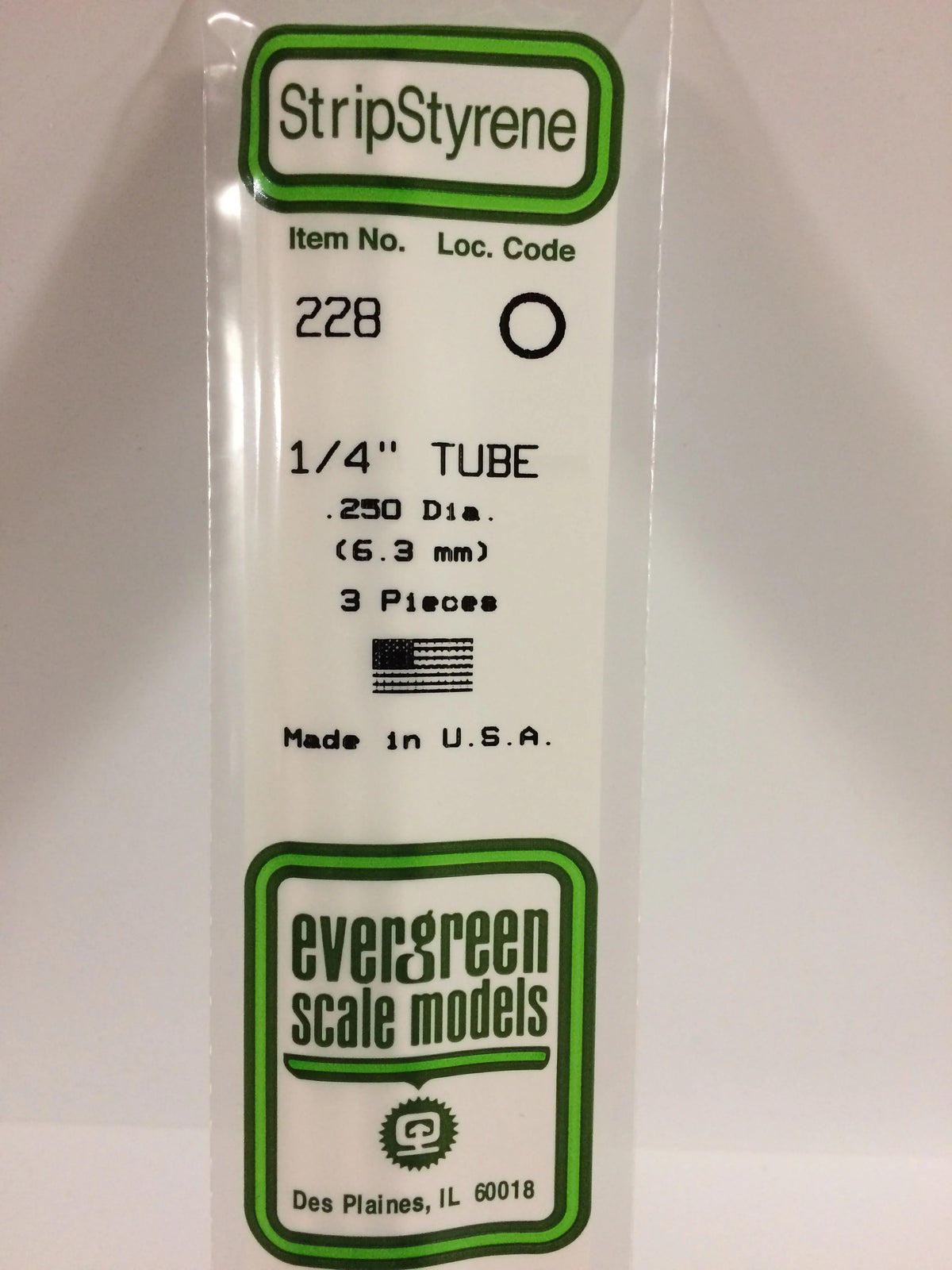 Round Tubing 1/4" (0.25") (6.3mm) (3)