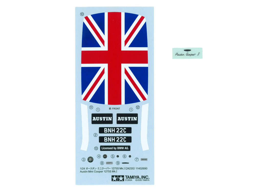 1/24 SCALE AUSTIN MINI COOPER 1275S Mk.I