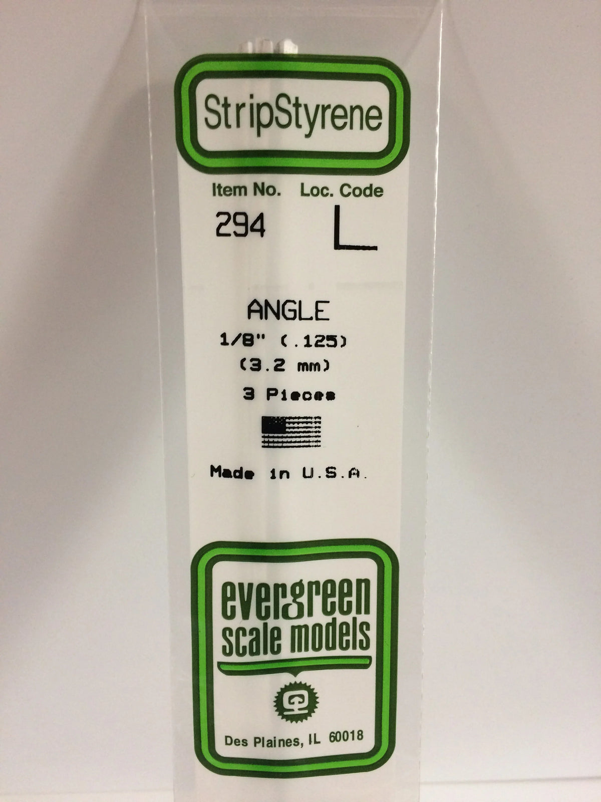 Scale Models Angle 1/8" (3)