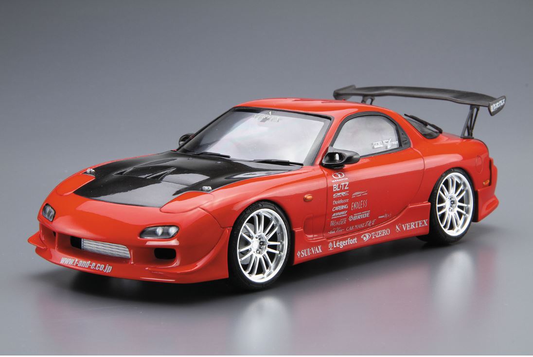 1/64 Aoshima ITASHA VERTEX MAZDA RX-7 FD3S BLU modello auto pressofusa 1/64 Aoshima ITASHA VERTEX MAZDA RX-7 FD3S BLU modello auto pressofusa