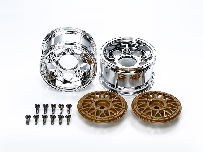 2-PIECE MESH WIDE WHEELS (x2)