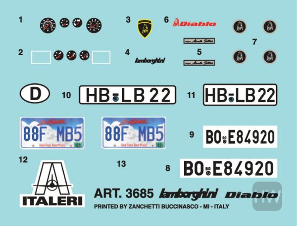 1:24 LAMBORGHINI DIABLO