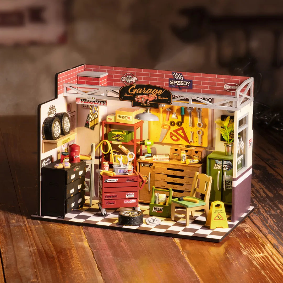 DIY Miniature House Kit - Garage Workshop