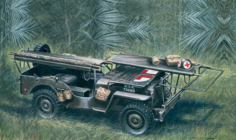 1:35 1/4 TON. 4x4 AMBULANCE JEEP