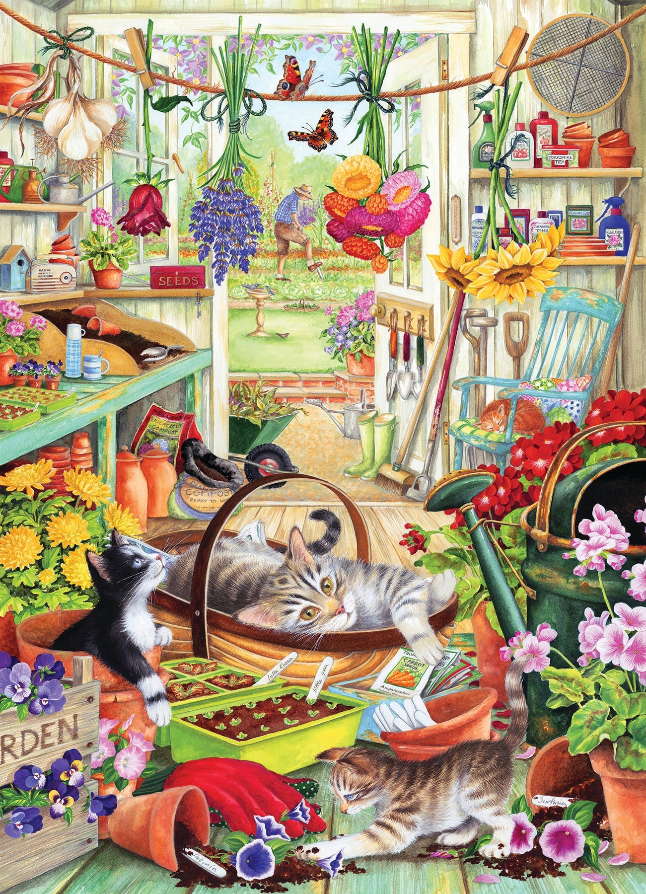 Potting Shed Cats - 500 Piece