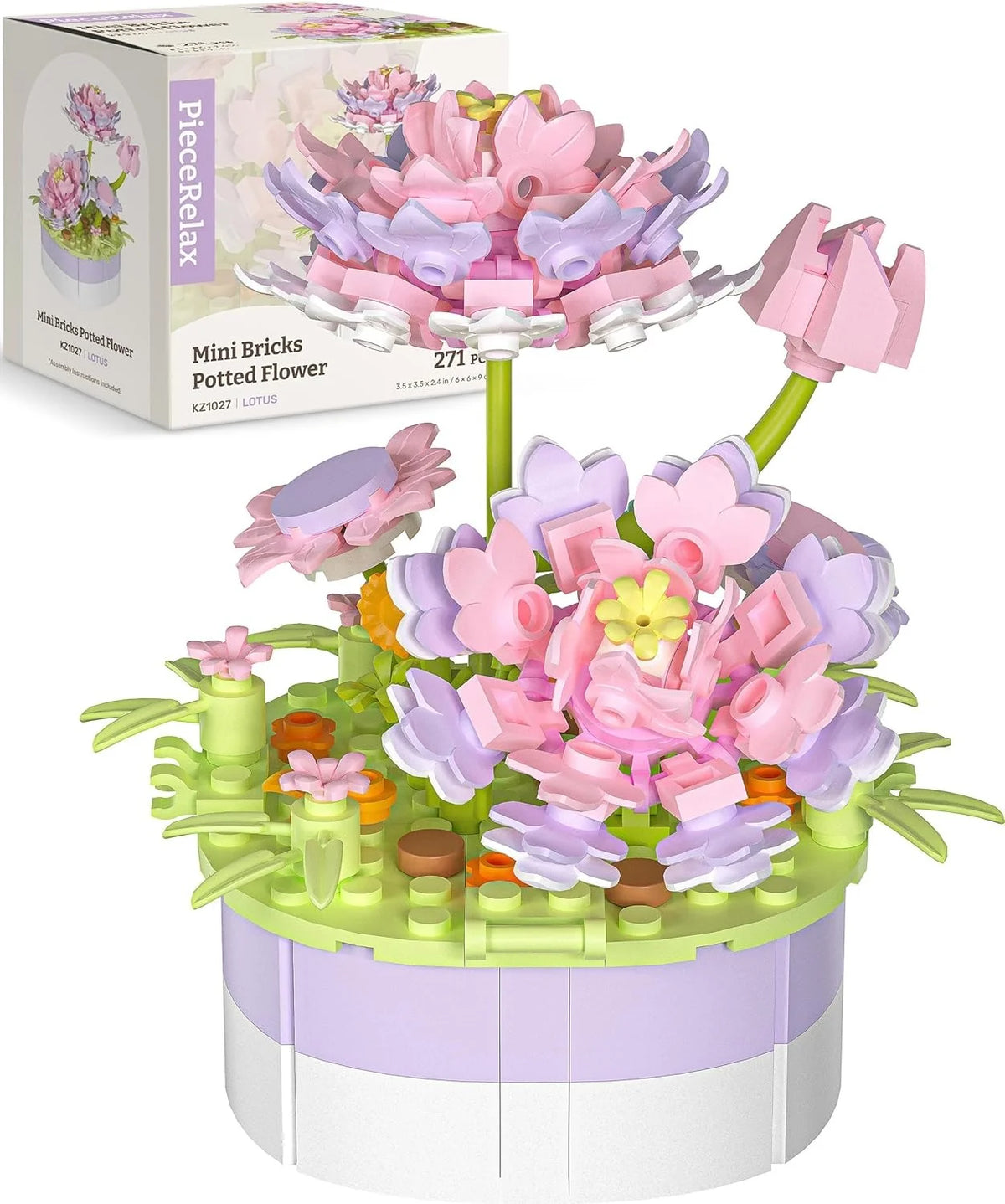 Potted Flower - Lotus - Puzzle Pot