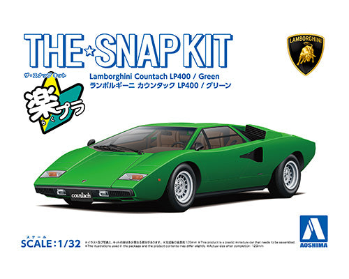 1/32 SNAP KIT Lamborghini Countach LP400(Green)