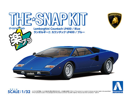 1/32 SNAP KIT Lamborghini Countach LP400(Blue)