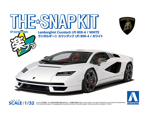 1/32 SNAP KIT Lamborghini Countach LPI 800-4(White)
