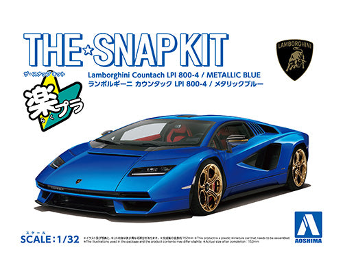 1/32 SNAP KIT Lamborghini Countach LPI 800-4(Metallic Blue)
