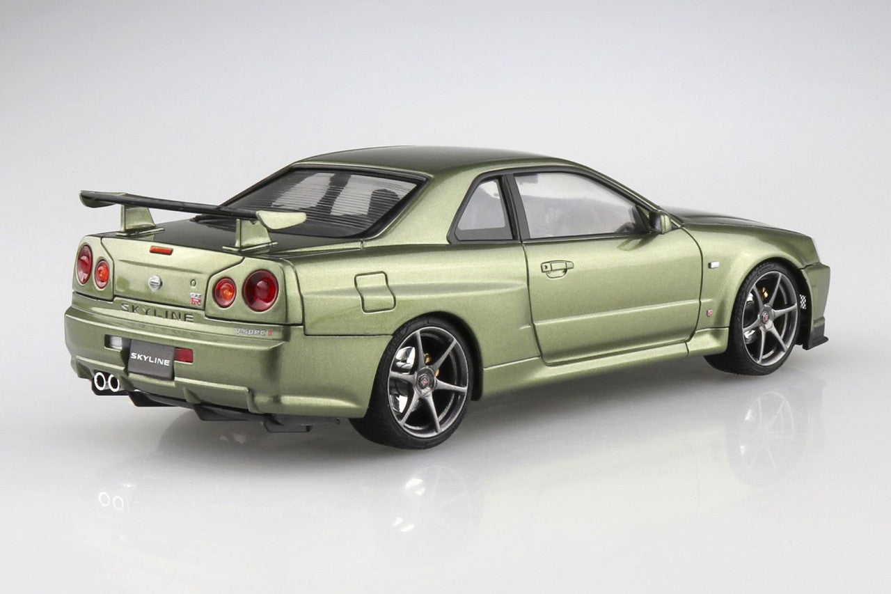 Aoshima 1/24 Nissan BNR34 Skyline GT-R V-spec II Nur '02 Millennium Jade