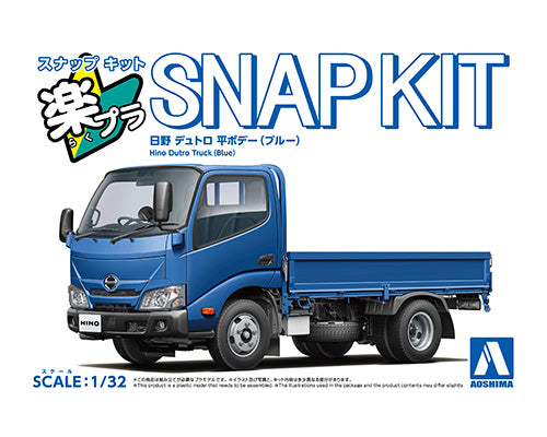 1/32 SNAP KIT Hino Dutro Truck (Blue)