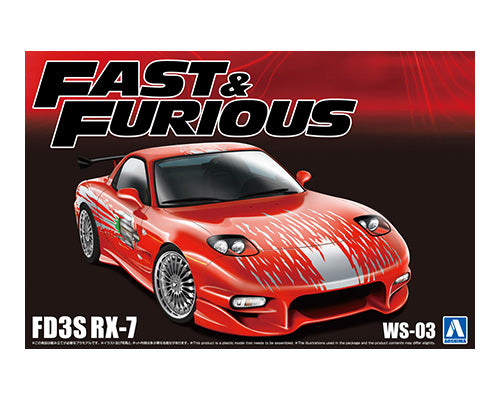 Aoshima 1/24 Movie Mecha #WS-03 Fast & Furious FD3S RX-7
