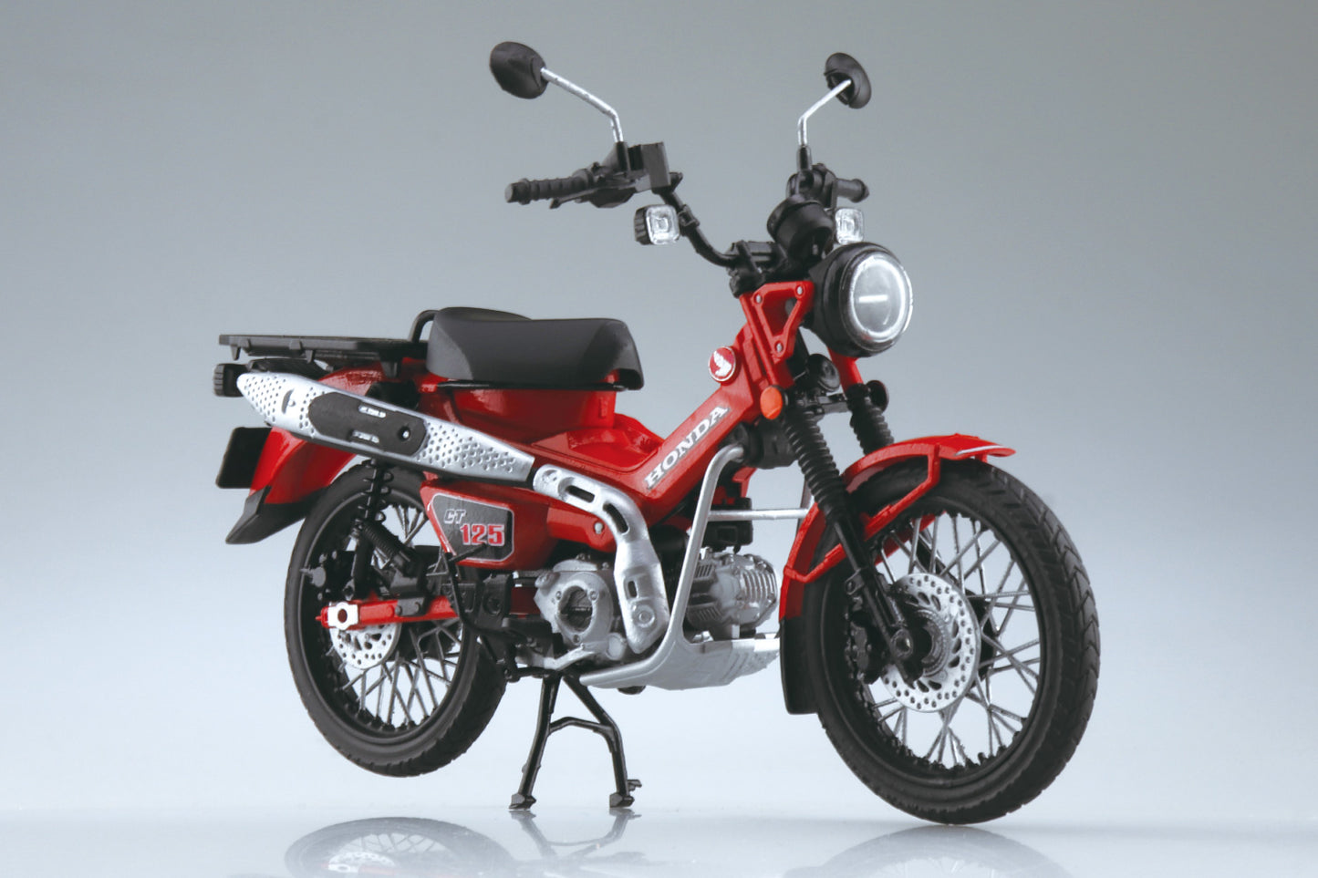 1/12 Diecast Motorcycle, Honda CT125 Hunter Cub (Glowing Red)