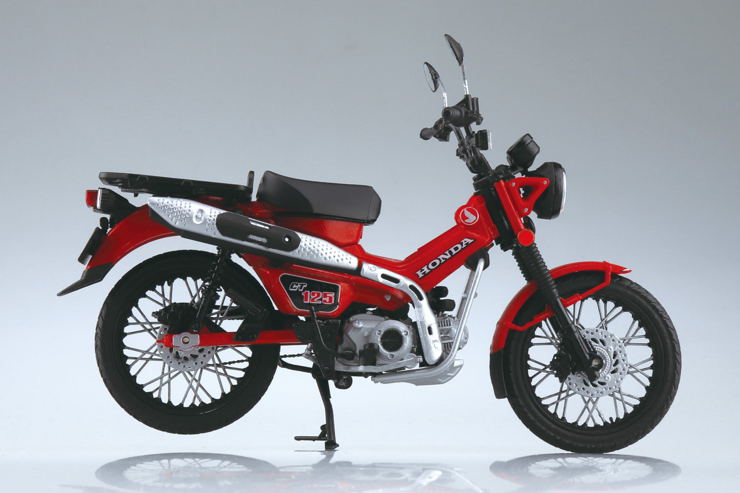 1/12 Diecast Motorcycle, Honda CT125 Hunter Cub (Glowing Red)