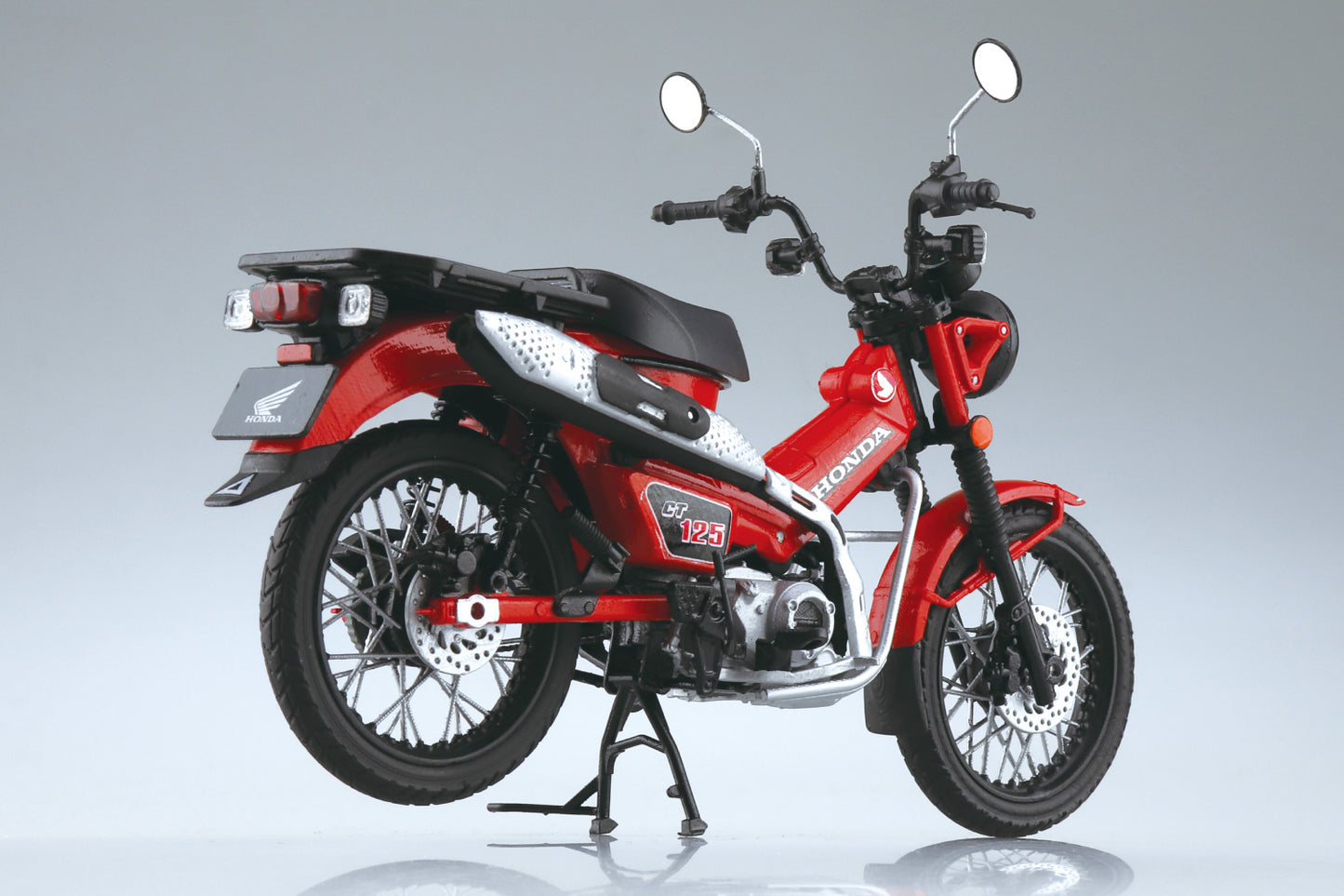 1/12 Diecast Motorcycle, Honda CT125 Hunter Cub (Glowing Red)
