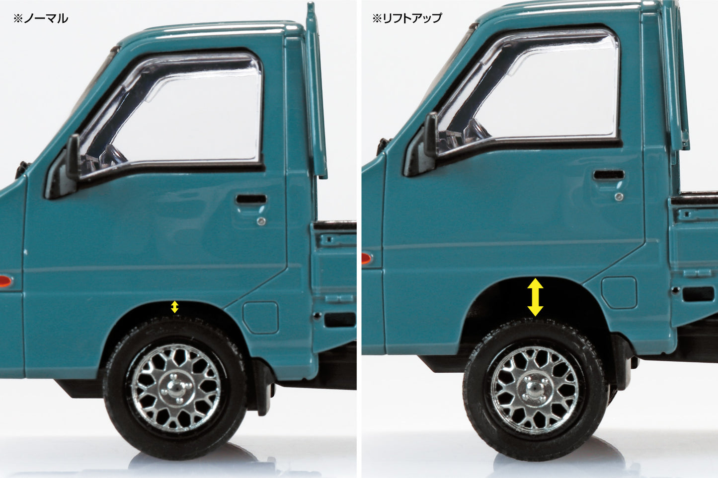 1/32 SNAP KIT Subaru Sambar Truck Custom Wheels (Blue Gray)