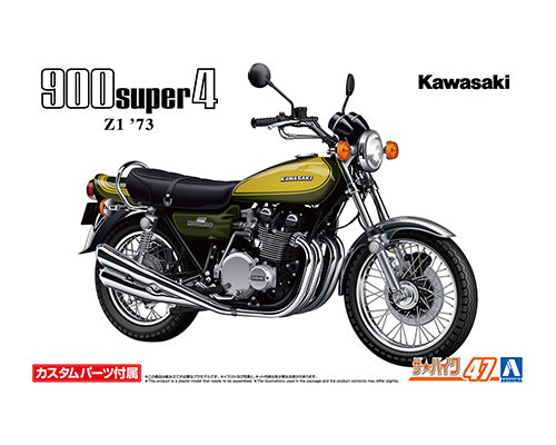 1/12 Kawasaki Z1 900 Super4 '73 With Custom Parts