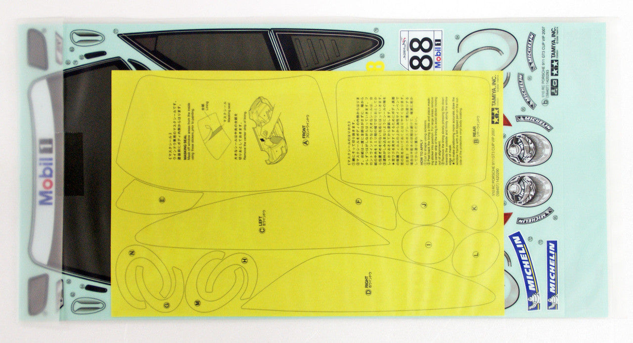 Porsche 911 GT3 Cup VIP 2007 CLEAR BODY ONLY