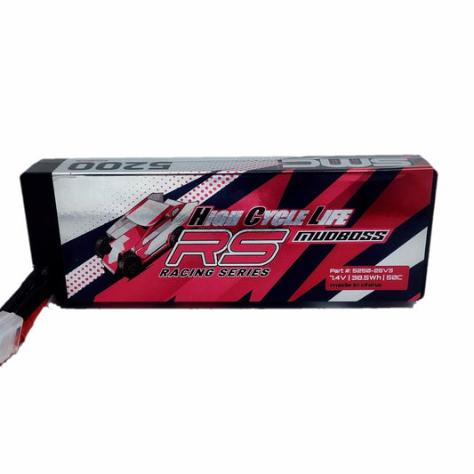HCL-RS Mudboss V3 7.4V 5200mAh 50C - XT60 Connector