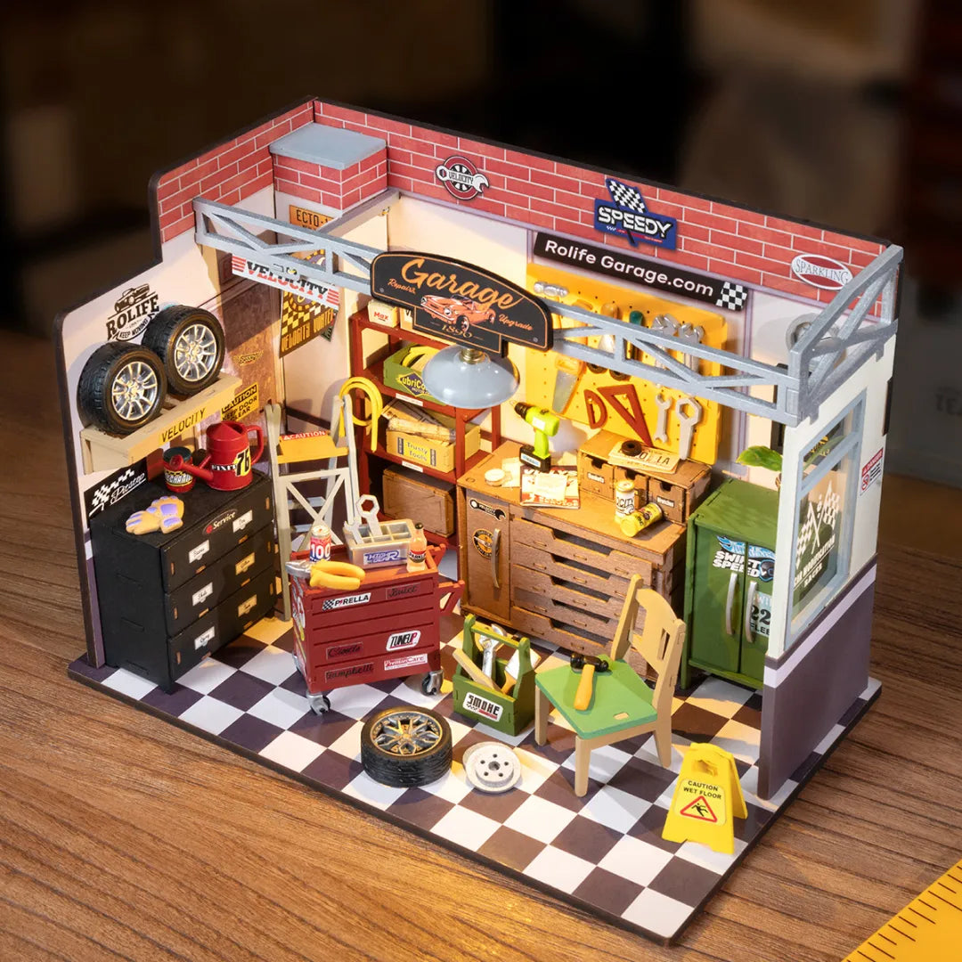 DIY Miniature House Kit - Garage Workshop