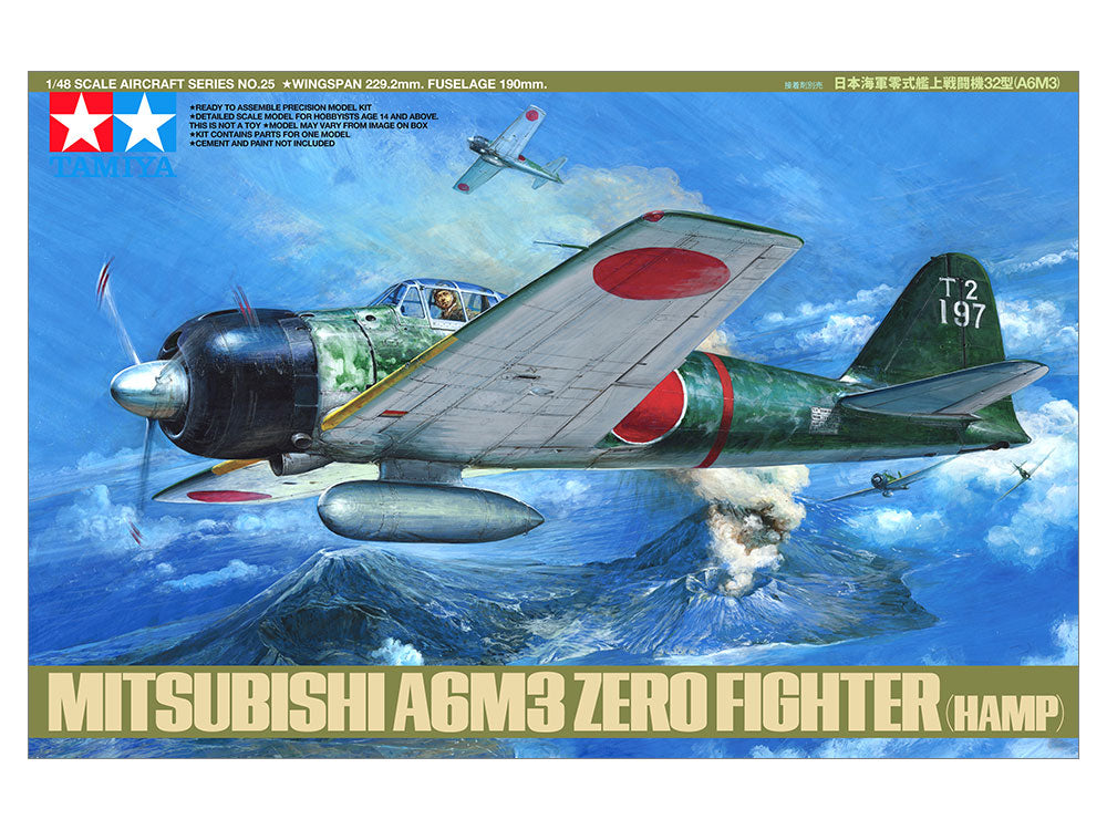 1/48 SCALE MITSUBISHI A6M3 ZERO FIGHTER (HAMP)