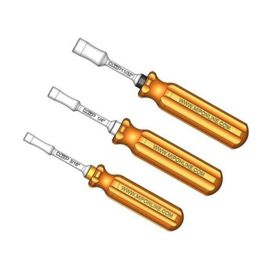 MIP Nut Driver Wrench Set, SAE Standard (3), 3/16", 1/4", & 11/32"