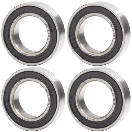 Ball Bearings (x4), 15x26x7mm - Chrome Steel - Rubber Sealed