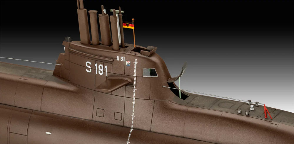 1:144 Wilhelm Bauer, Type 206A, Class 2 - 70 Years Bundeswehr