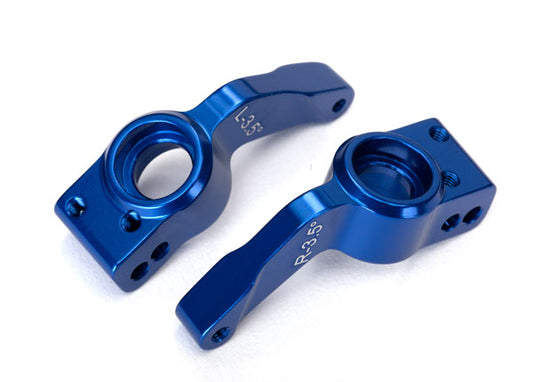 Axle Carriers - Rear - Aluminum - Left & Right (Blue-Anodized)
