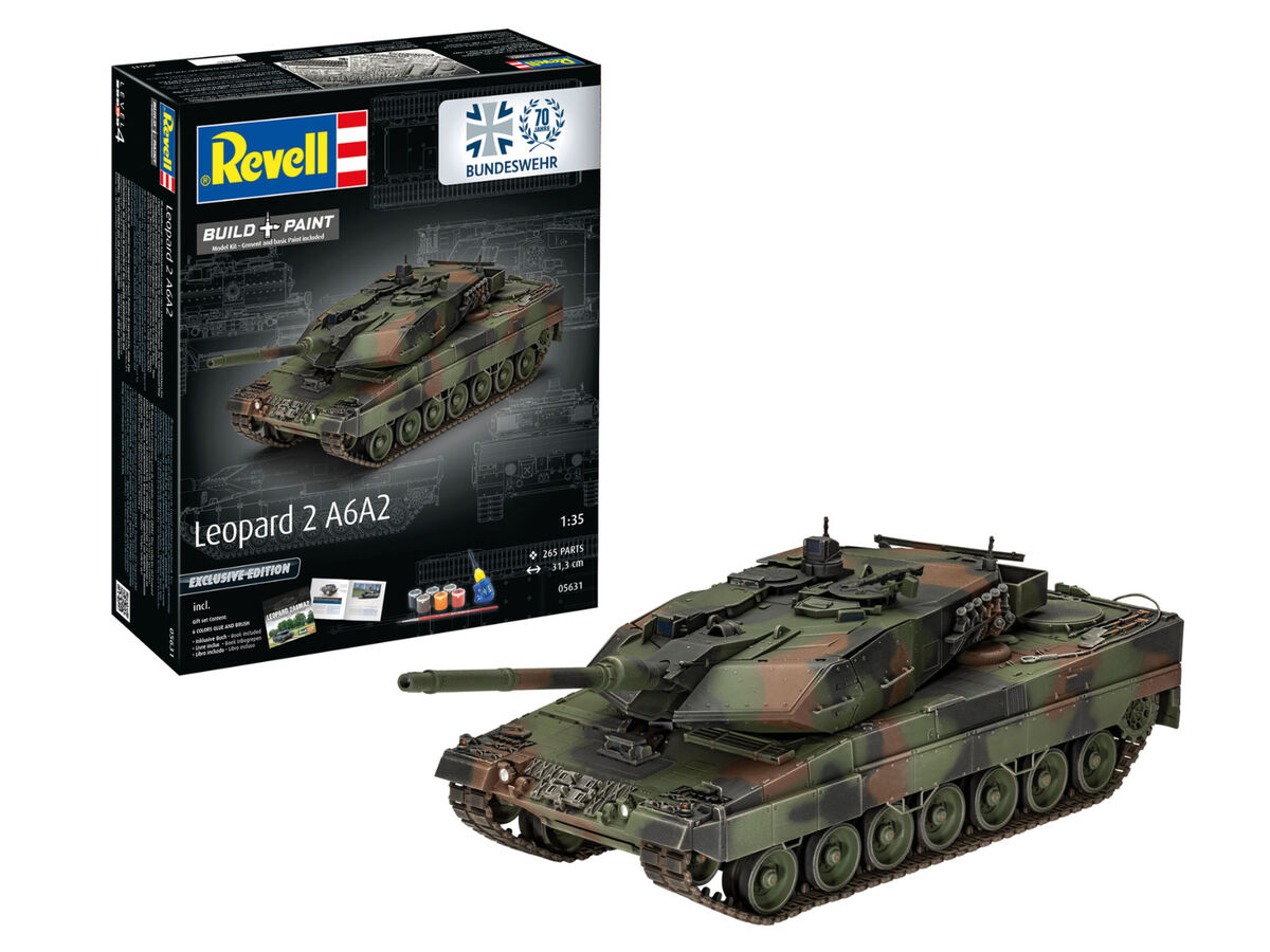 1:35 70 Years German Bundeswehr: Leopard 2A6A2 Exclusive Edition with Book