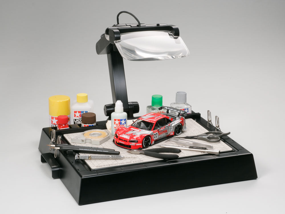 WORK STAND W/MAGNIFY GLASS 1/4