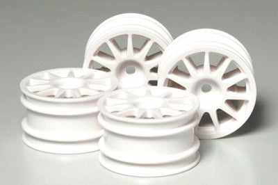 M-Chassis White 11-Spoke Wheels (4)