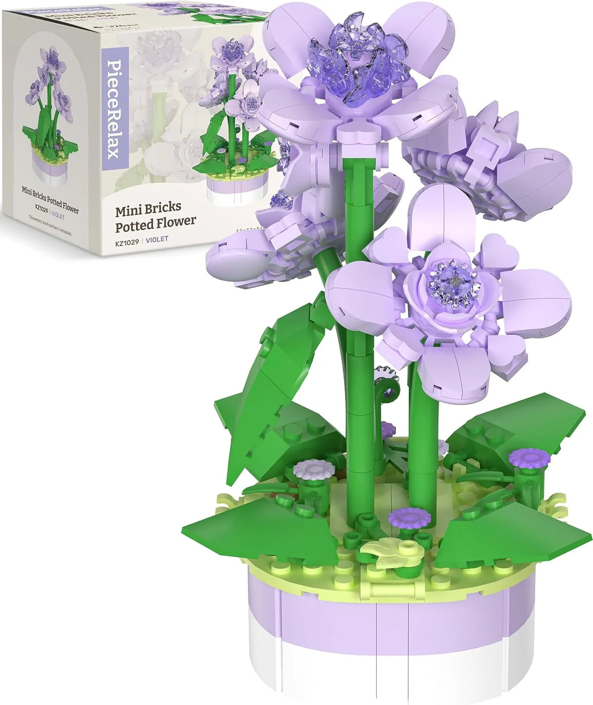 Potted Flower - Violet - Puzzle Pot