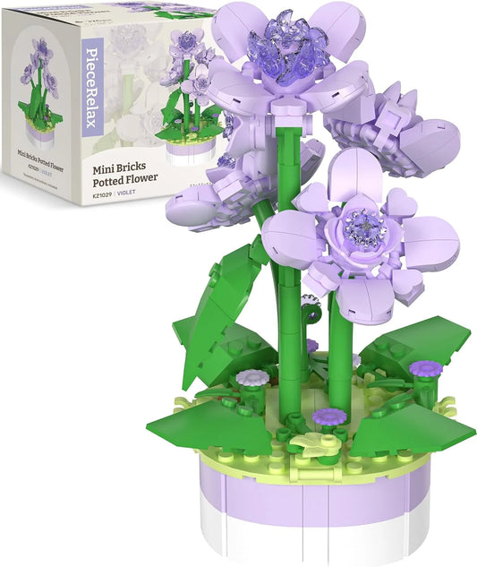 Potted Flower - Violet - Puzzle Pot