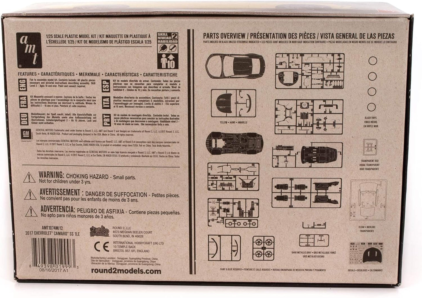 1/25 2017 Chevy Camaro SS 1LE