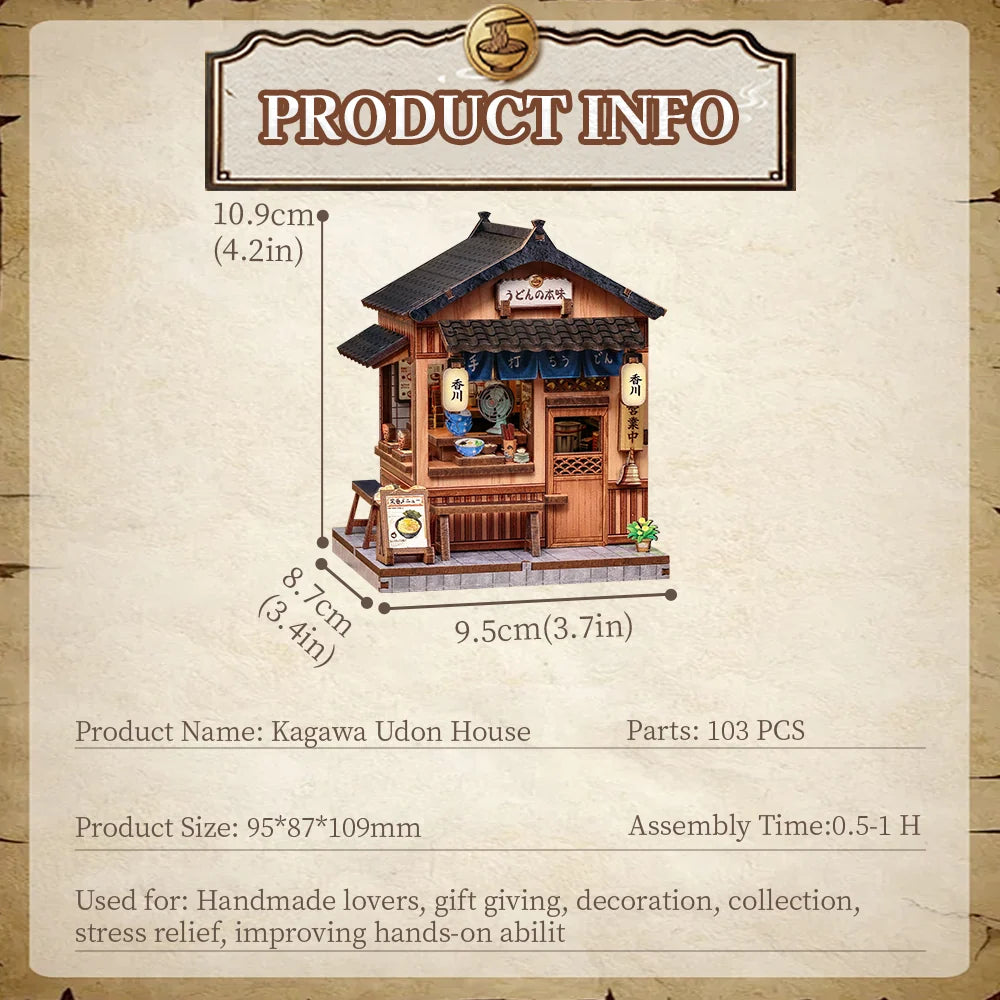 Kagawa Udon House -  DIY Miniature House Kit