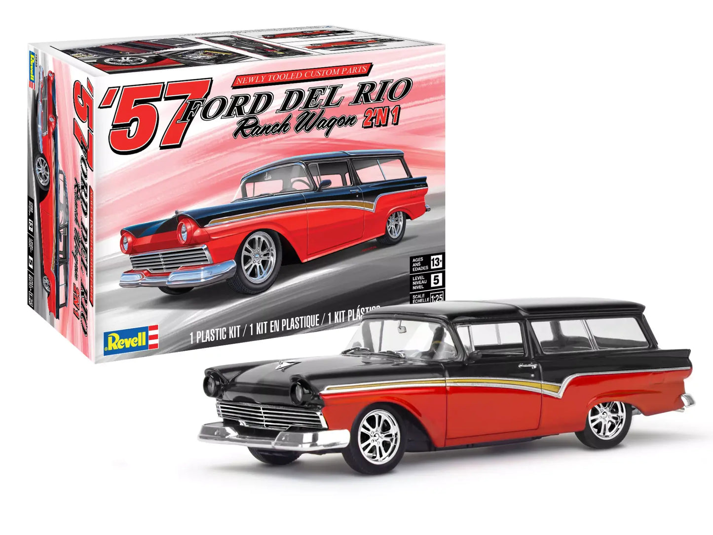 1/25 1957 Ford Del Rio Ranch Wagon 2'N1