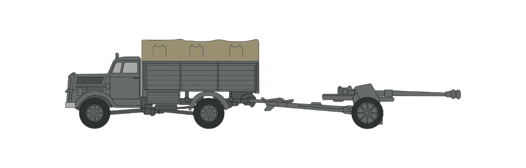 1:76 Opel Blitz & Pak 40 Gun