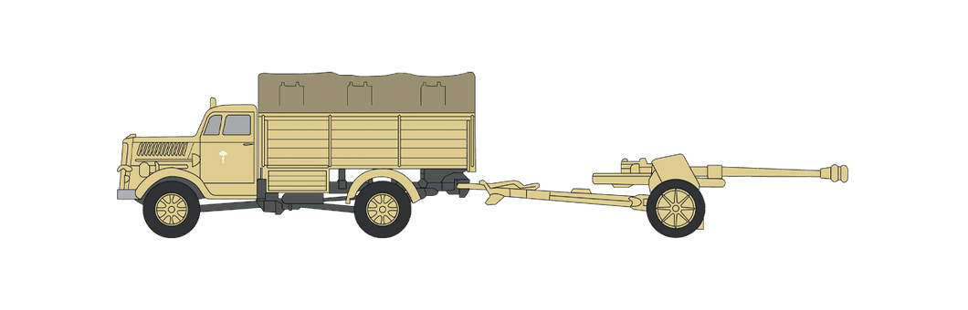 1:76 Opel Blitz & Pak 40 Gun