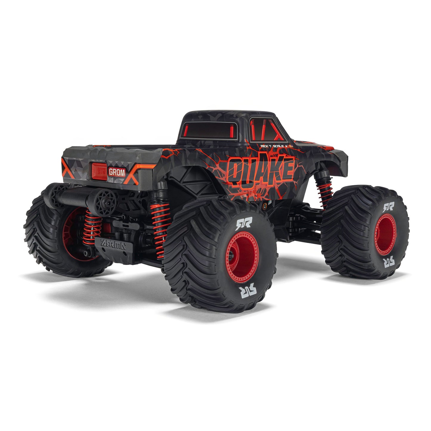 1/16 Quake Grom 4x4 RTR Brushed Monster Truck, Red - Battery & Charger Included PREORDER
