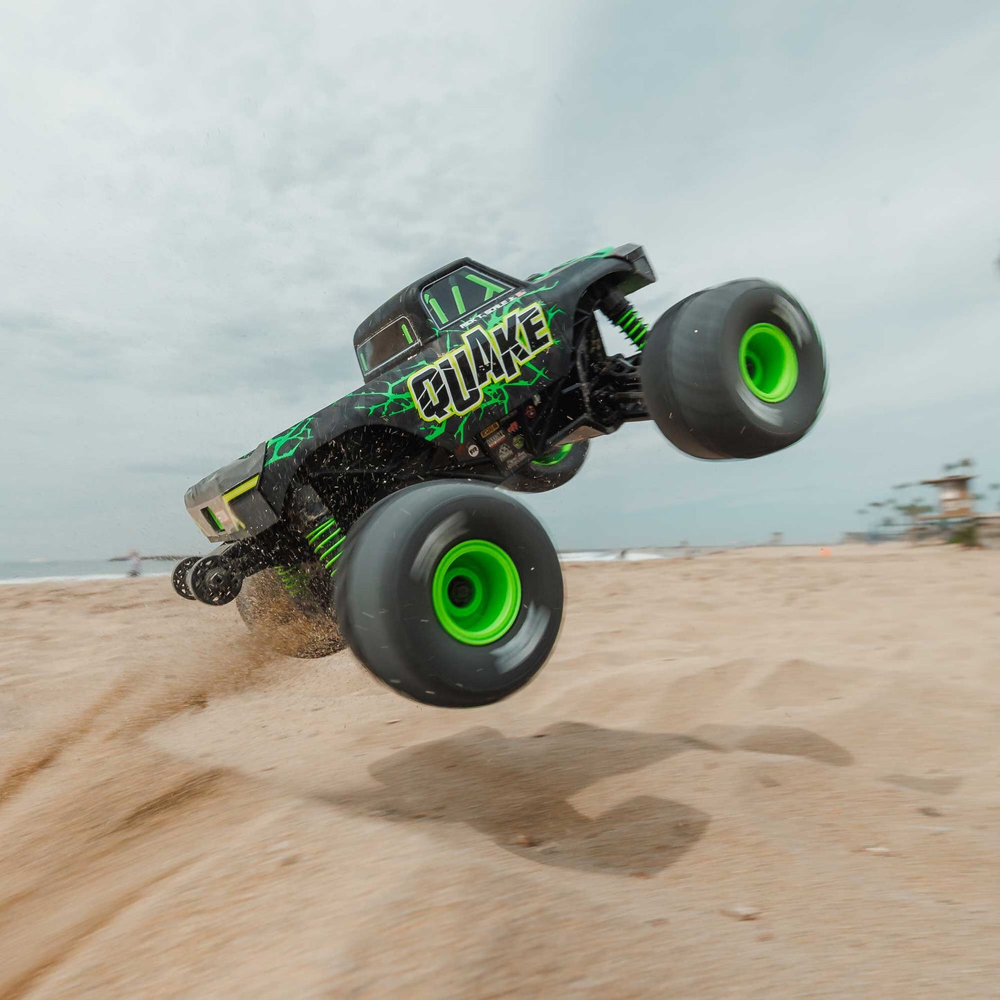 1/16 Quake Grom 4x4 RTR Brushed Monster Truck, Green - Battery & Charger Included PREORDER