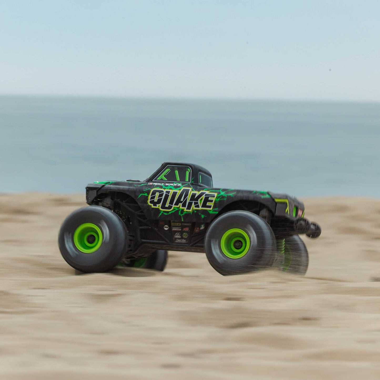 1/16 Quake Grom 4x4 RTR Brushed Monster Truck, Green - Battery & Charger Included PREORDER