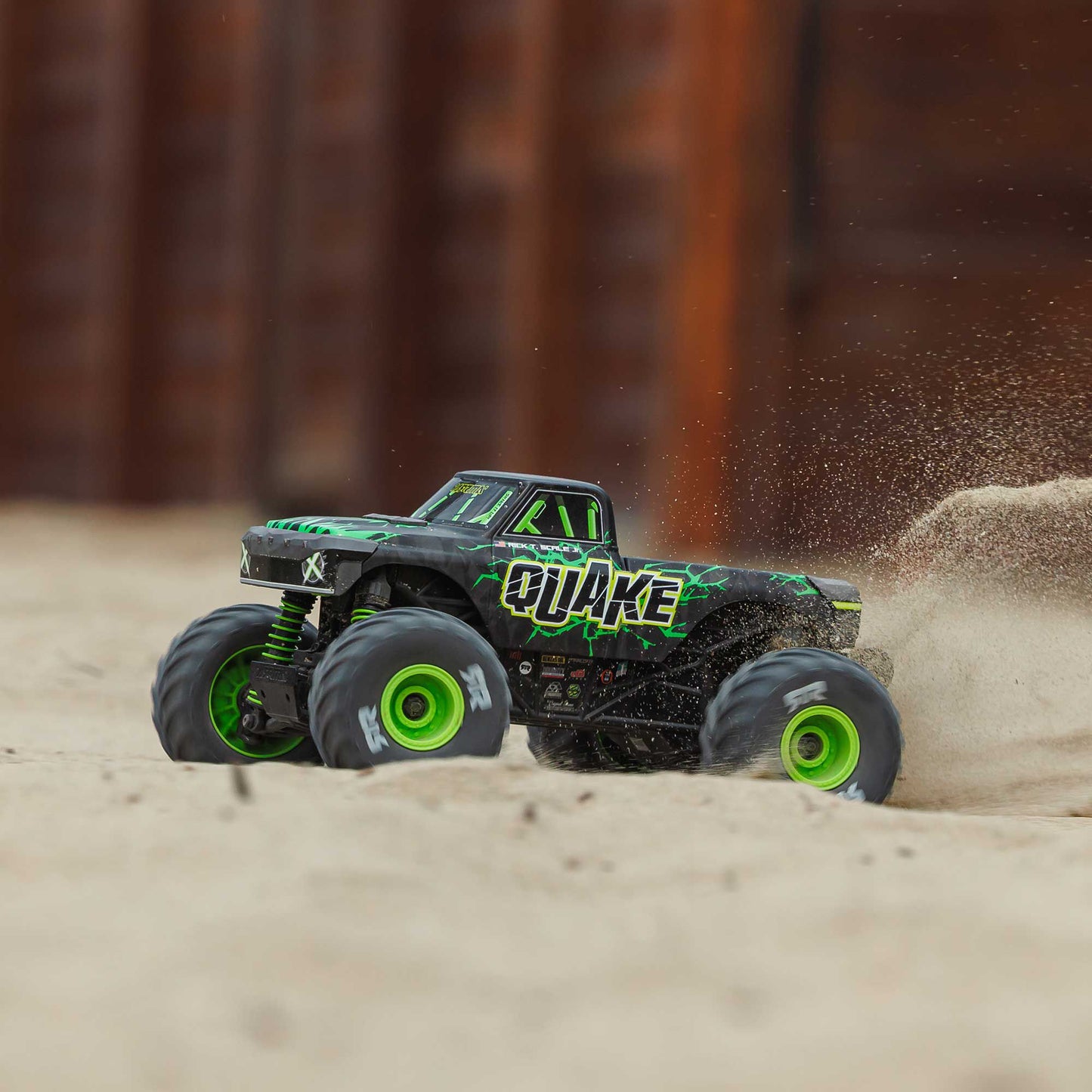 1/16 Quake Grom 4x4 RTR Brushed Monster Truck, Green - Battery & Charger Included PREORDER