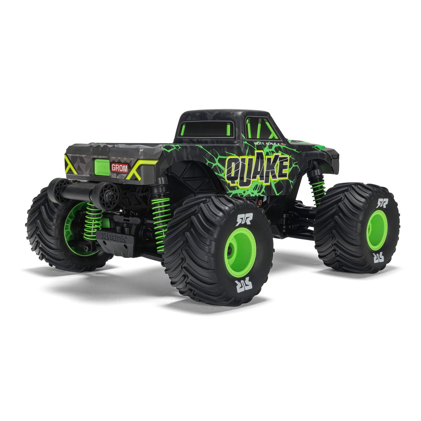 1/16 Quake Grom 4x4 RTR Brushed Monster Truck, Green - Battery & Charger Included PREORDER